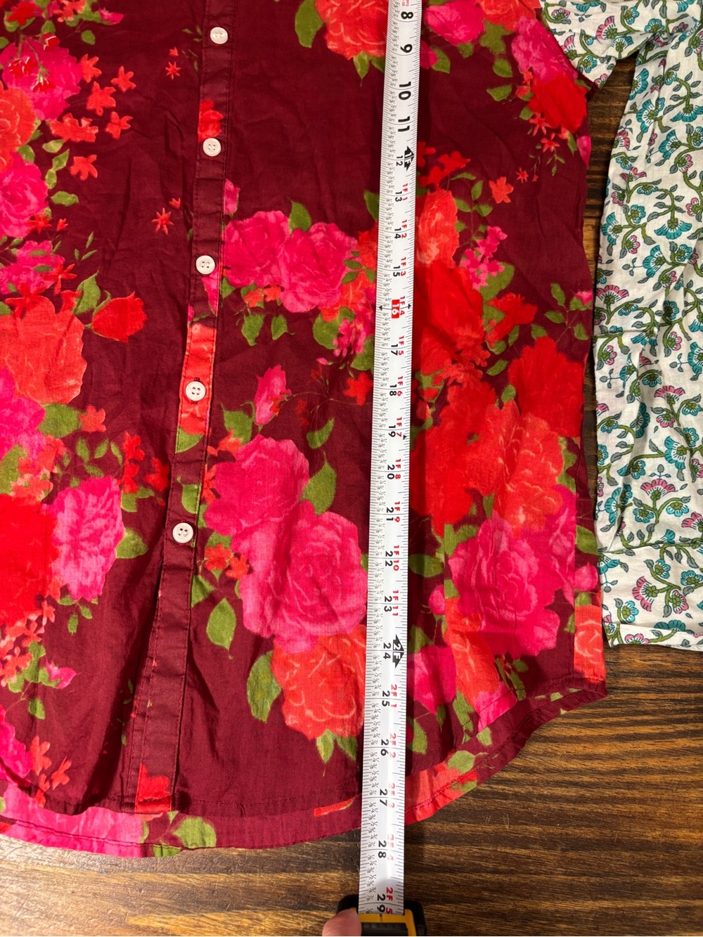 THE NU VINTAGE Women’s L Floral Button Down Shirt Boho Cottagecore Made in USA - Picture 5 of 9